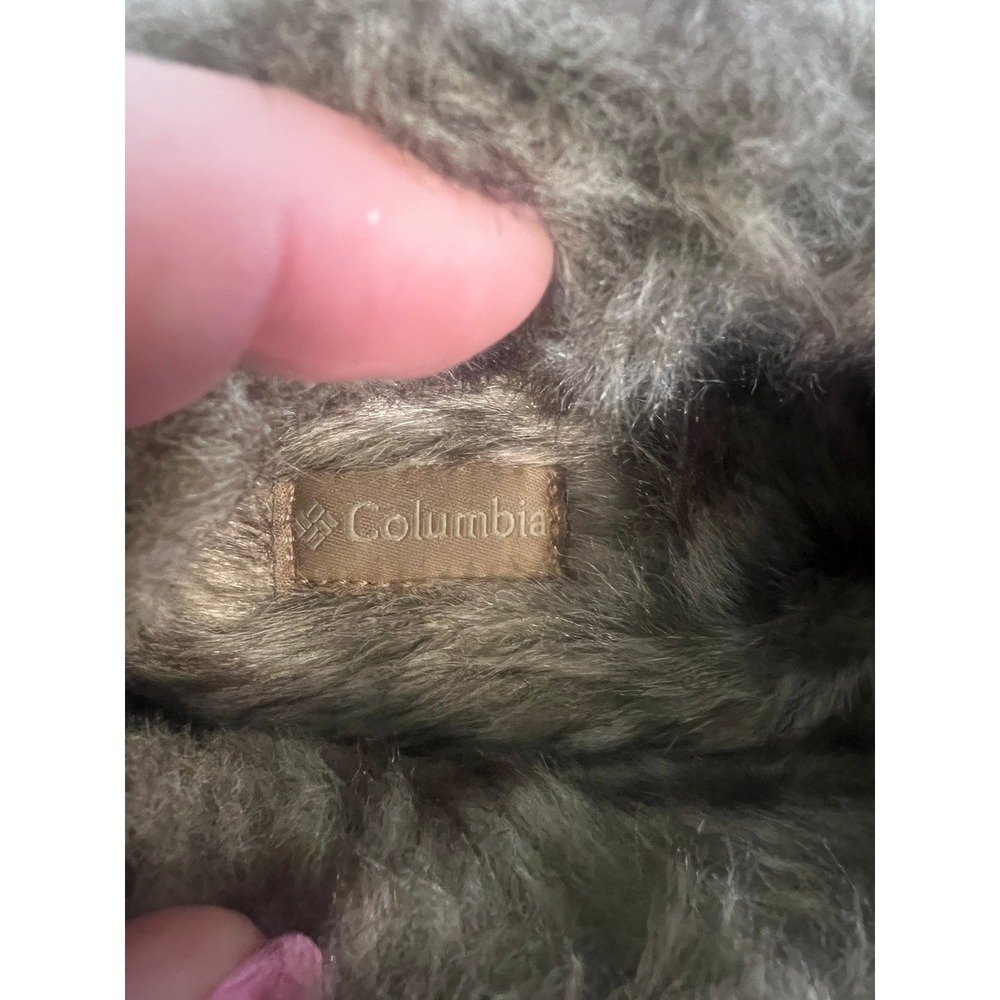 Columbia Women’s Brown Faux Fur Lined Suede Slippers - Picture 3 of 5